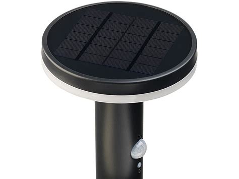 Borne Solaire LED 600lm avec détecteurs obscurité et  .